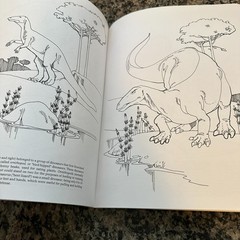 The Dinosaur Coloring Book Anthony Rao Dover Vintage 1980