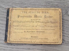 1853 Music Reader Book – The Singing Bird by William B. Bradbury 176 pages