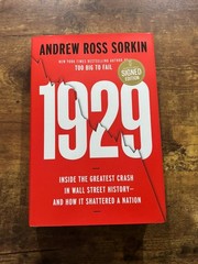 SIGNED 1929, Andrew Ross Sorkin JSA COA AUTHENTIC AUTOGRAPH WALL STREET