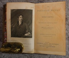 1863 WA Hill, Poetical Works of Thomas Campbell, Full Leather Fine Binding