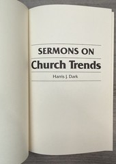 RARE Sermons on Church Trends; 1987; Harris J. Dark; Bible; Church of Christ; HC