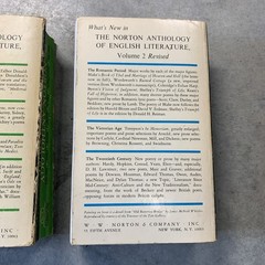 Vintage 1968 Norton Anthology of English Literature Vol 1 & 2 Paperback Set
