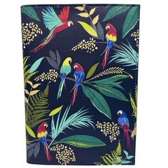 Brand New Sara Miller London Designed Fabric Journal Tropical Parrots 160 Pages