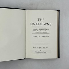 THE UNKNOWNS Patrick K. O’Donnell 2020 Collector’s Edition Leather Bound Black