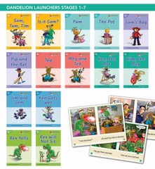 Phonic Books Dandelion Launchers Stages 1-7 Sam, Tam, Tim (Alphabet Code) – GOOD