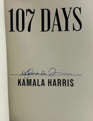 107 Days by Kamala Harris Hand Signed Book Vice President Under Joe Biden