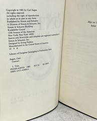 Contact by Carl Sagan 1985 HC DJ