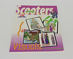 Set 3-Scooters ages 4-K,Visuals, Activity Book,Bible Story Visuals-Pioneer Clubs