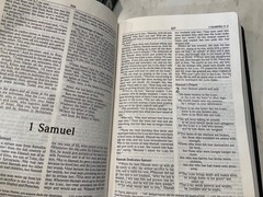 NIV Thinline Bible 1996 Navy Bonded Leather 1984 Text Original Box