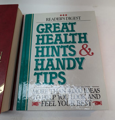 LOT OF 2 Medical Books: Great Health Hints & Handy Tips Family Medical Guide HC
