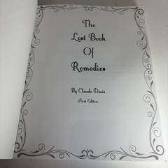 The Lost Book of Remedies Claude Davis Paperback 2018 First Edition