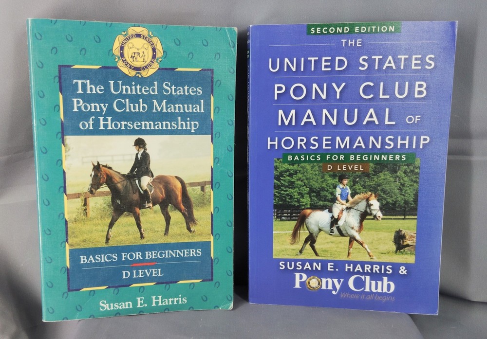 US Pony Club Manual of Horsemanship D Level Lot Susan E Harris Beginner Riding B