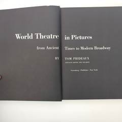 World Theater In Pictures Performing Arts Hardcover Book Tom Prideaux 1953