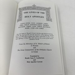 The Lives of the Holy Apostles