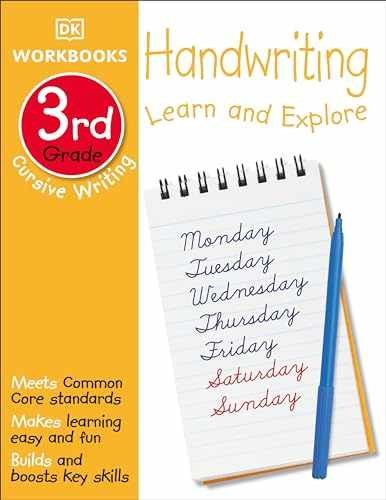 DK Workbooks: Handwriting: Cursive, Third Grade: – Paperback, by DK – Very Good