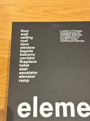 Rem Koolhaas Elements Architecture Book Building Elements Insights