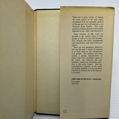 Rock Gardens How to Plan and Plant Them A. Edwards 1958 HC Vintage Garden Book