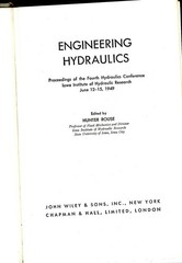 Engineering Hydraulics, 4th Conference, Iowa Institute of Research, HC Book, ’49