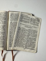 Vintage Oxford University Press Blue Gray Leather KJV Bible