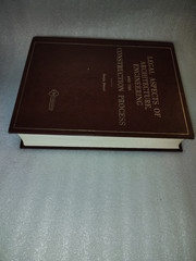 Legal Aspects Architecture Engineering Construction Process Sweet 1977 2nd Ed