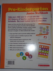 Lot 2 Workbooks Ages 3-4 Scholastic Pre-Kindergarten & Big Skills Early Concepts