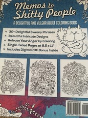 Memos to Shitty People: Vulgar Adult Coloring Book James Alexander 2016 PB