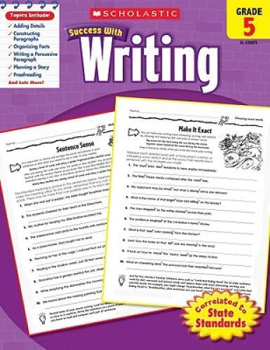 Scholastic Success with Writing, Grade 5 – Paperback By Scholastic – VERY GOOD