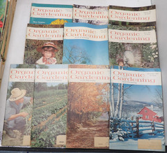 Lot of 10 Vintage Organic Gardening and Farming Magazines 1961