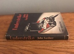 Vintage Understrike Book by John Gardner HC DJ Suspenseful Spy Novel