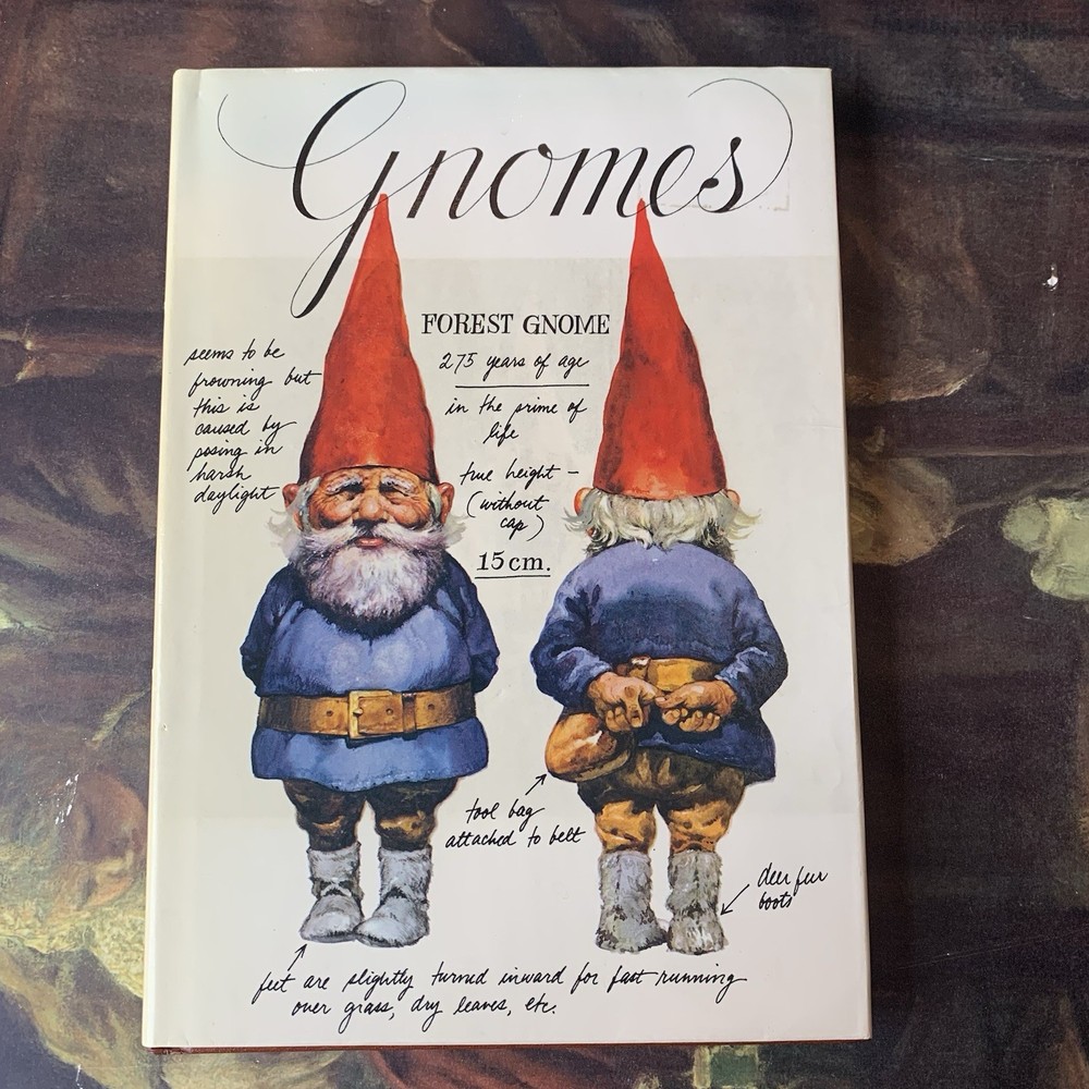 Gnome Hardcover Book By Poortvliet 1976 Copyright Color Pictures