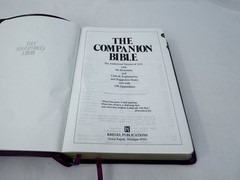 Companion Bible: King James Version, Burgundy, Bonded Leather FAST SHIP!!!