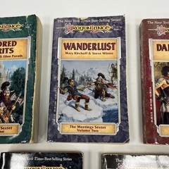 Dragonlance Saga The Meeting Sextet Volume 1 2 3 4 6 D&D Novel Book Lot