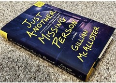 New BOTM Just Another Missing Person Hardcover Dust Jacket McAllister Gillian