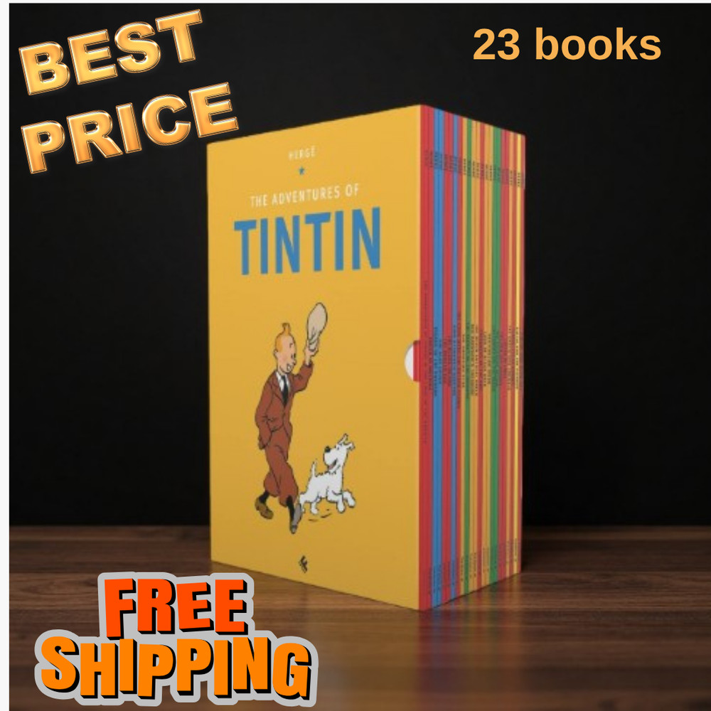 The Adventures of Tintin – 23-Book Complete Collection Box Set, Full Edition