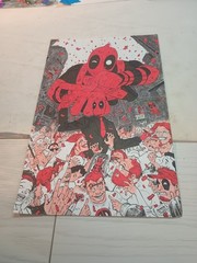 (1) Pre-owned 14 Colored Pages From Deadpool Coloring Book.