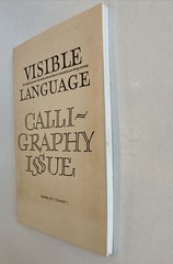 Visible Language journal Calligraphy Special Issue Volume XVII Number 1 1983