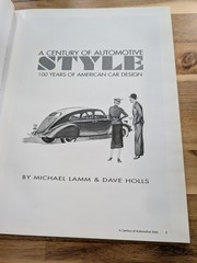 A Century of Automotive Style Michael Lamm & Dave Holls HB DJ SIGNED