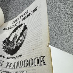 Players Handbook 6th Printing TSR Gary Gygax 1978 Dungeons Dragons Advanced D&D