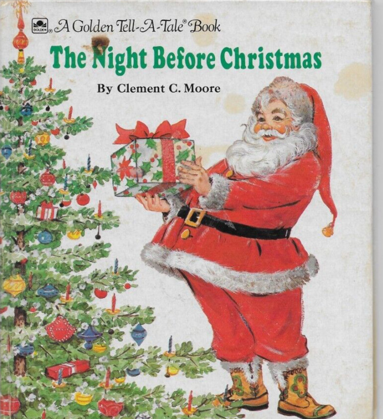 THE NIGHT BEFORE CHRISTMAS Clement C Moore Whitman Tell-A-Tale Hardcover 1969