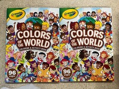 Lot of 2 Colors of the World Crayola Coloring Book Activity 96 Pages New