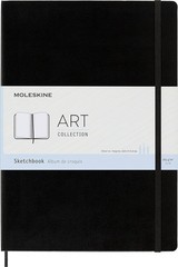 Art Sketchbook, Hard Cover, A4 (8.25″ x 11.75″) Plain/Blank, Black, 96 Pages