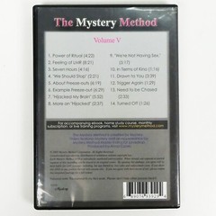 THE MYSTERY METHOD VIDEO ARCHIVES 5 DVDs Pick-Up Artist Seduction how to women