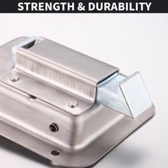 Truck Tool Box Lock Replacement 304 Stainless Steel Paddle Latch 2 Pack 4.7in