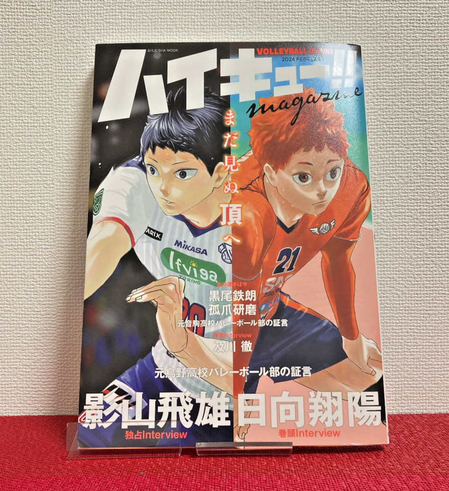 Haikyu!! magazine 2024 FEBRUARY & 2025 AUGUST Set of 2 Japanese NEW