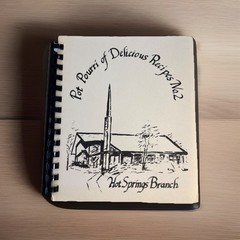 Hot Springs South Dakota SD Cookbook Vintage 1983 Black Hills house wife cookie