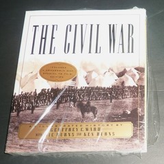 „SEALED” SOFTCOVER BOOK by KEN BURNS „THE CIVAL WAR” includes FRAMEABLE MAP