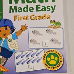 NEW Go Diego Go First Grade 1st Workbook Math Made Easy Homeschool Tutor Teacher