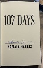 KAMALA HARRIS SIGNED AUTOGRAPHED 107 DAYS HC BOOK 1ST ED. SHIPS ASAP BIDEN #10