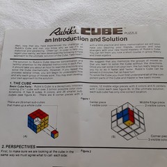 Vintage 1981 “The Ideal Solution” Rubik’s Cube Manual – 14 Pages