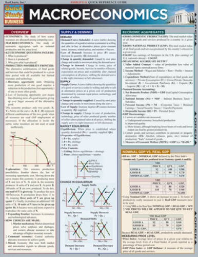 Macroeconomics (Quickstudy: Business) – Pamphlet By BarCharts, Inc. – GOOD